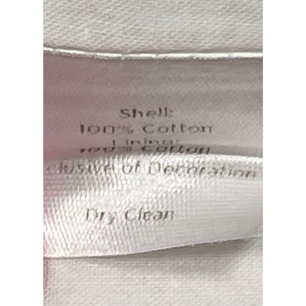 Talbots Women’s Eyelet Lined Pencil Skirt White Size 8 - Picture 5 of 6